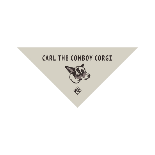Carl the Cowboy Corgi Dog Bandana