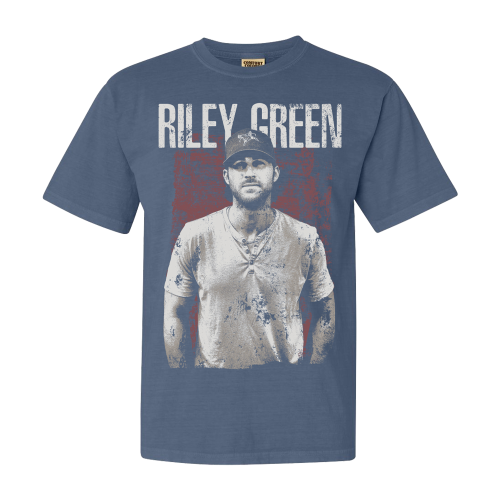 RG photo blue tee Riley Green